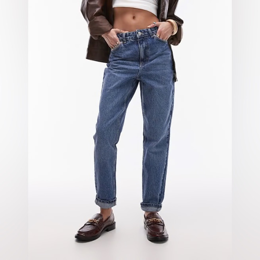 Topshop | Blue Mom Jeans
